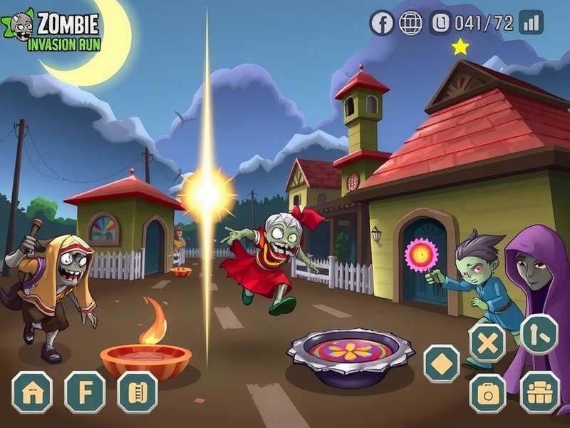 Zombie Invasion Run Gameplay